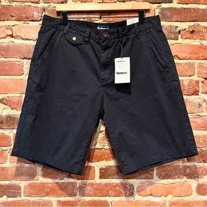 NEW Barbour Neust Twill Short Regular Fit Size 38 Navy